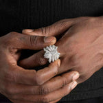S925 Silver Moissanite Frost Warden Ring