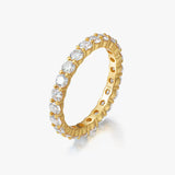 S925 Moissanite Glintline Ring