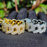 S925 Shimmer Moissanite Chain Ring
