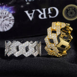 S925 Shimmer Moissanite Chain Ring