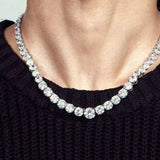 Prism Luxe Gradient Zirconia Chain Necklace