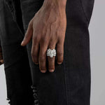 S925 Silver Moissanite Frost Warden Ring