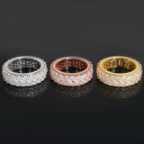 S925 Stardust Moissanite Eternity Ring