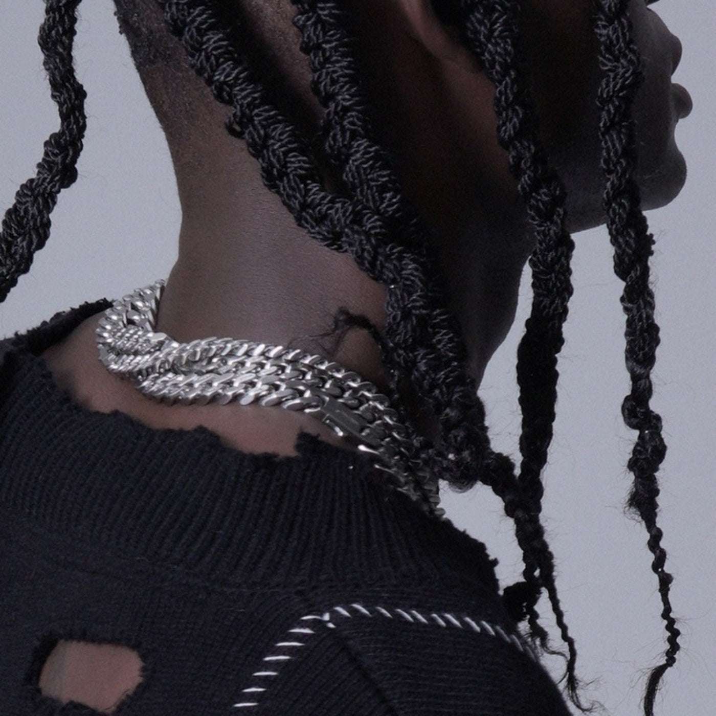 Dual Face Cuban Gothic Chain Necklace