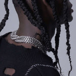 Dual Face Cuban Gothic Chain Necklace