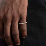 S925 Moissanite Glintline Ring