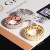 S925 Stardust Moissanite Eternity Ring