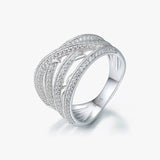 S925 Silver Moissanite Stray Current Ring