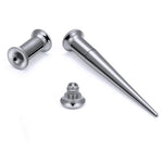 Titanium Spike Flared Ear Stretching Kit 