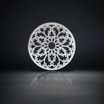 Stainless Steel Papercut Blossom Ear Gauge Tunnels 2Pcs