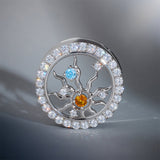 Tunnel d'oreille Radiance of Life en moissanite 14 carats (2 pièces)