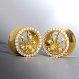 Tunnel d'oreille en argent S925 avec moissanite Radiance of Life (2 pièces)