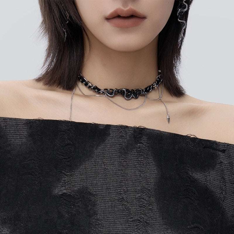 Rebel Serpent Gothic Choker