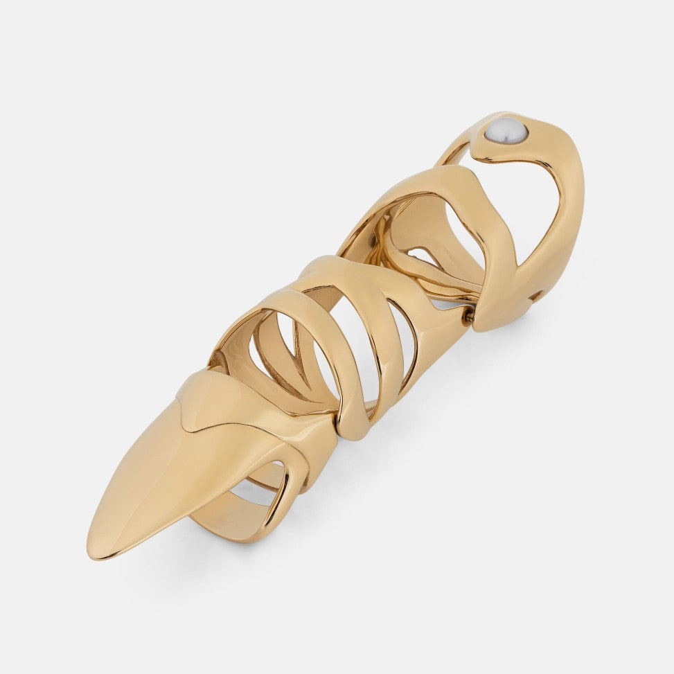 Ethereal Pearl Knuckle Ring
