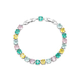 Big Multicolor Zircon Tennis Bracelet