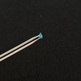 Titanium Single CZ Prong-Set Piercing Stud | 1PC  – Blue / White / Pink | Ear Nose Body Jewelry