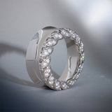 Straw Dream Moissanite S925 Silver Ear Gauge Tunnel (2Pcs)