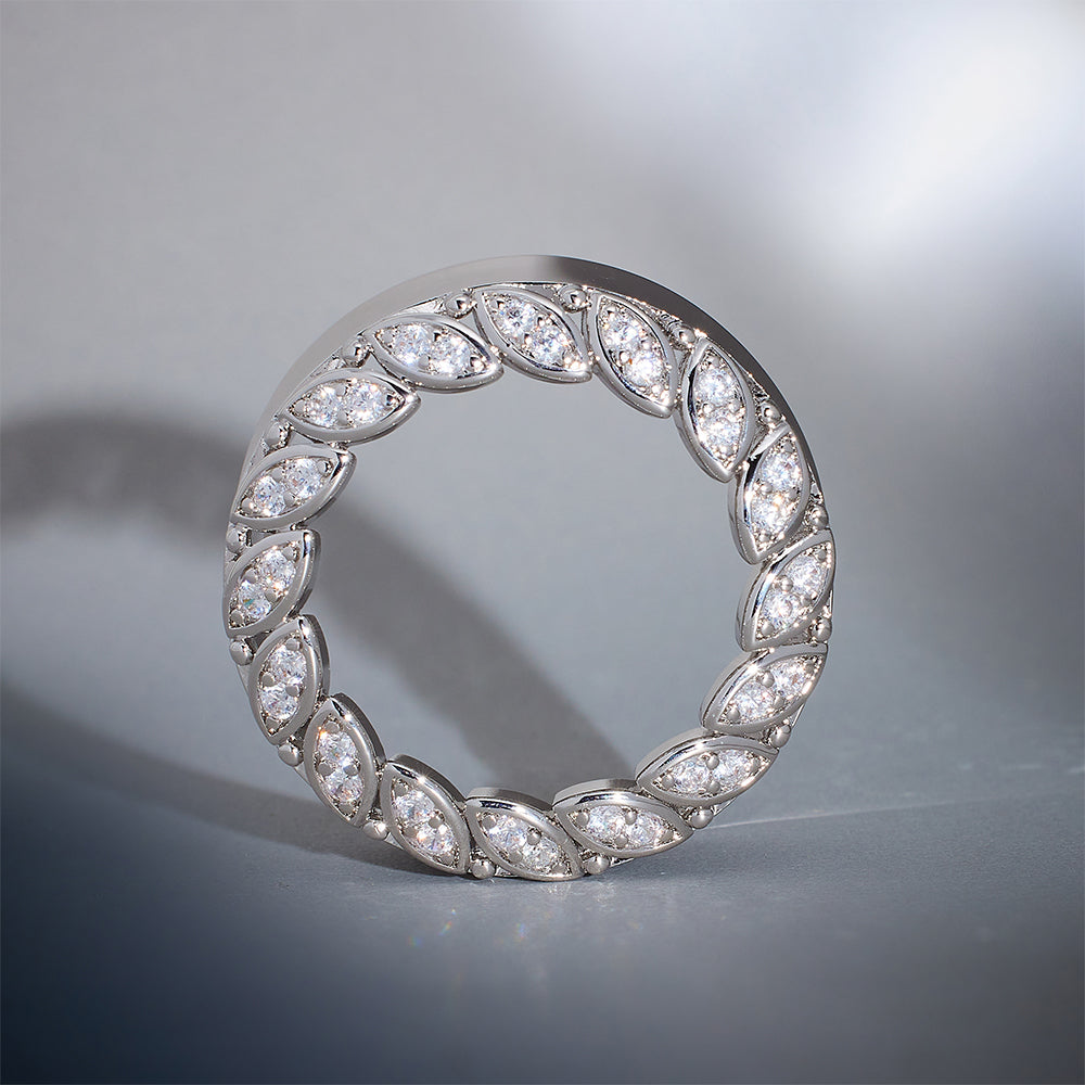 Straw Dream Zircon S925 Silver Ear Gauge Tunnel (2Pcs)