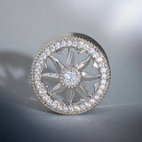 Sunrise Wreath Moissanite S925 Silber Ohr Tunnel (2 Stück) 