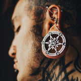 Starlight Shadow Moissanite S925 Silber Ohr Tunnel (2 Stück) 