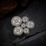 Stainless Steel Knot of Witches Steel Ear Piercing Plugs 2Pcs