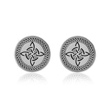 Lot de 2 piercings d'oreille en acier Motif nœud de sorcière