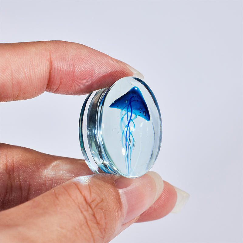 Abyssal Bloom｜Blue Sea bloom Plug (2Pcs) - AKAK BODYJEWELRY - ear - tunnel