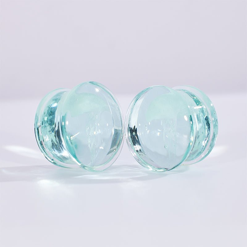 Abyssal Bloom｜Clear Sea bloom Plug (2Pcs) - AKAK BODYJEWELRY - ear - tunnel
