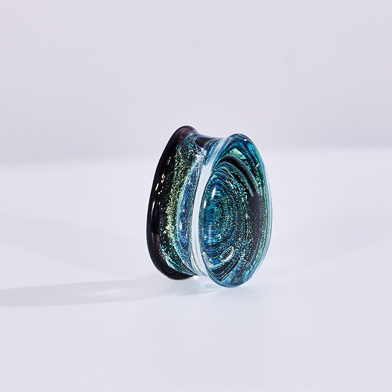 Abyssal Bloom｜Cosmic Spiral Plug (2Pcs) - AKAK BODYJEWELRY - ear - tunnel