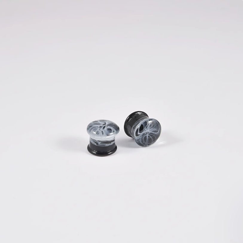 Abyssal Bloom｜Phantom Veil Plug (2Pcs) - AKAK BODYJEWELRY - ear - tunnel