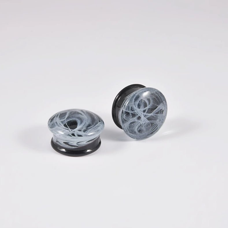 Abyssal Bloom｜Phantom Veil Plug (2Pcs) - AKAK BODYJEWELRY - ear - tunnel