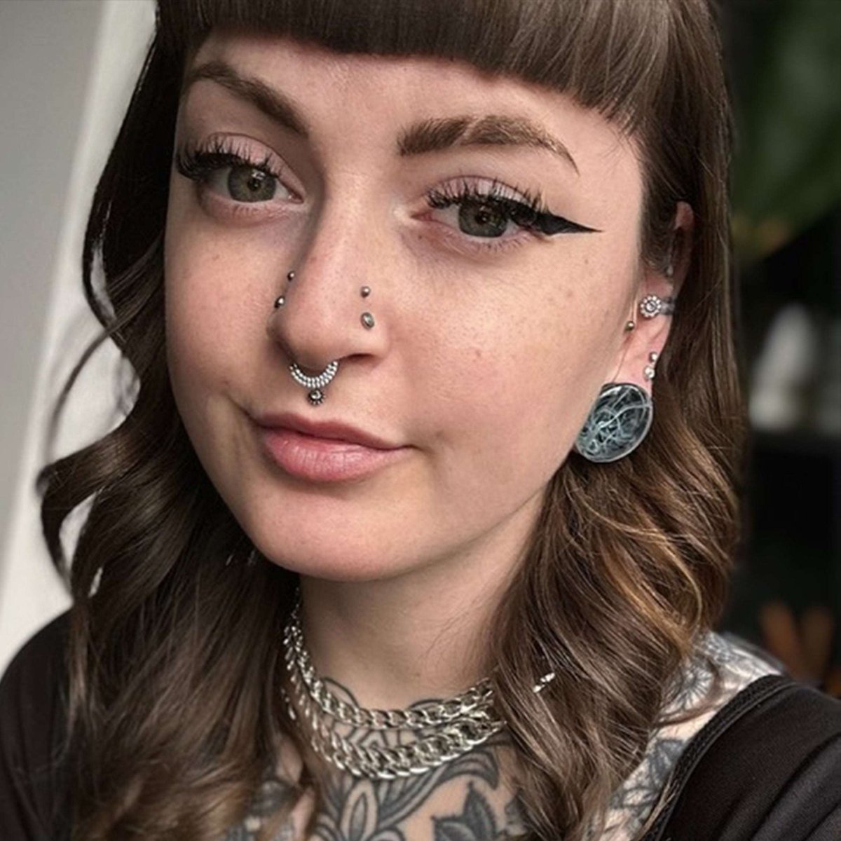 Abyssal Bloom｜Phantom Veil Plug (2Pcs) - AKAK BODYJEWELRY - ear - tunnel
