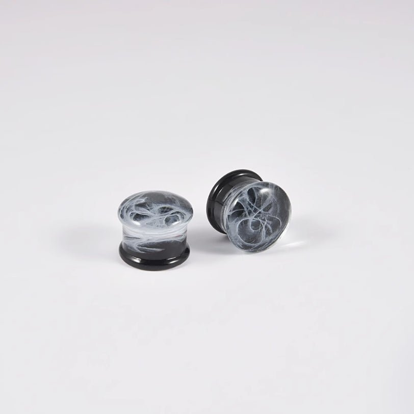 Abyssal Bloom｜Phantom Veil Plug (2Pcs) - AKAK BODYJEWELRY - ear - tunnel