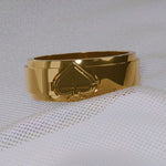 Ace of Spades Chunky Ring - AKAK BODYJEWELRY - ear - tunnel