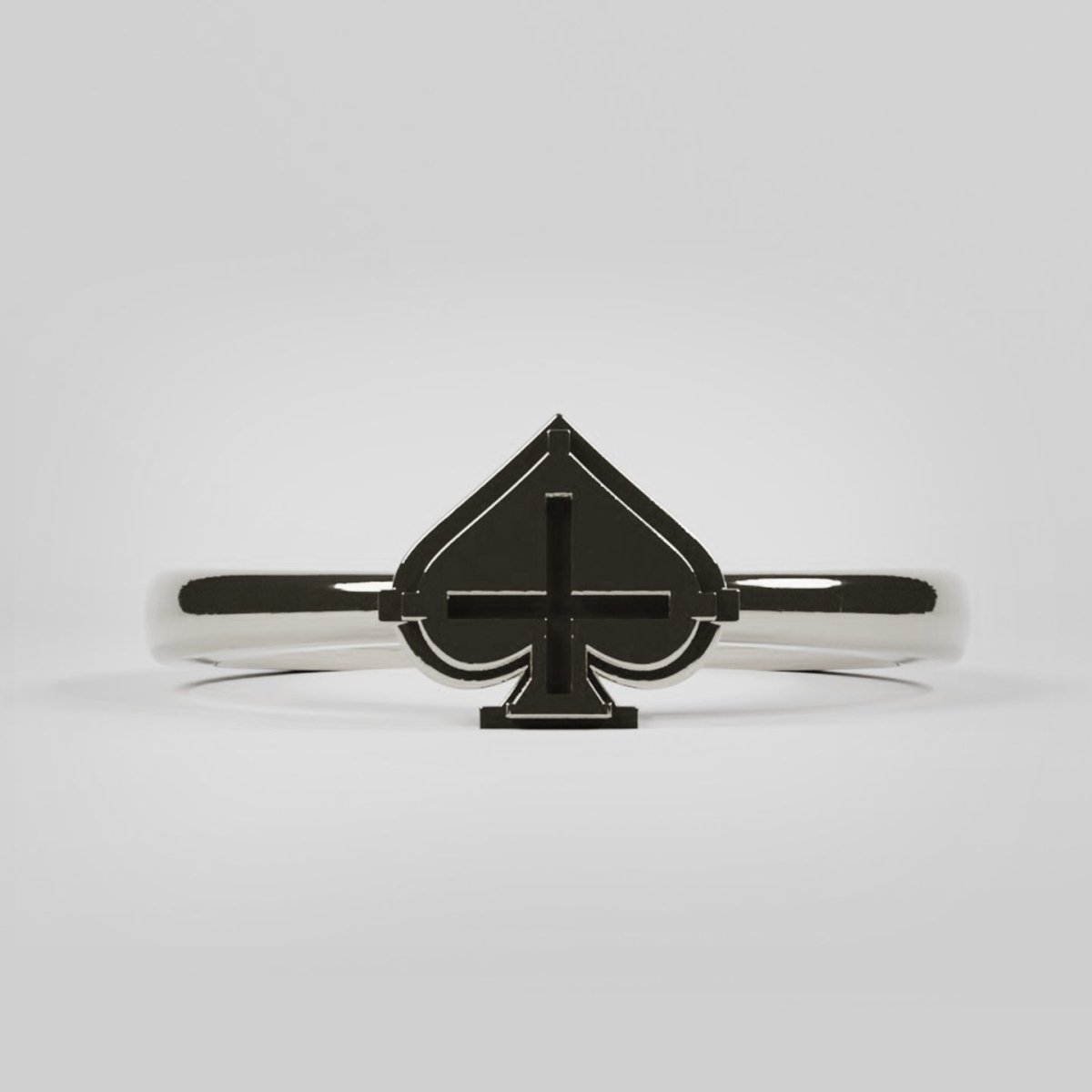 Ace of Spades Narrow Ring - AKAK BODYJEWELRY - ear - tunnel
