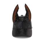 AKAK Doberman Spiked Leather Cap - AKAK BODYJEWELRY - ear - tunnel