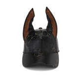 AKAK Doberman Spiked Leather Cap - AKAK BODYJEWELRY - ear - tunnel