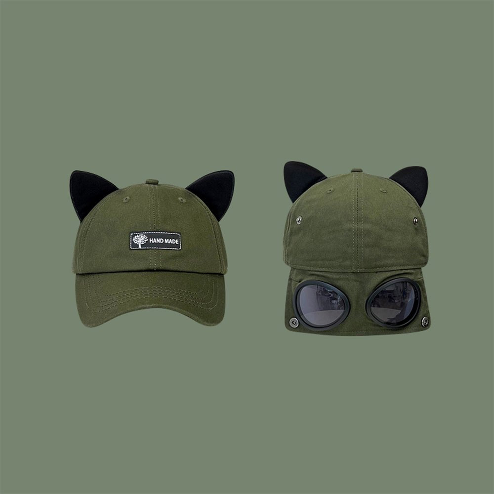 AKAK Feline Aviator Street Cap - AKAK BODYJEWELRY - ear - tunnel