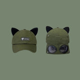 AKAK Feline Aviator Street Cap - AKAK BODYJEWELRY - ear - tunnel
