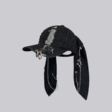 Midnight Punk Bunny Adjustable Ear Hat-AKAK BODYJEWELRY Hat