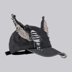 AKAK Rebel Cat Ear Denim Hat - AKAK BODYJEWELRY