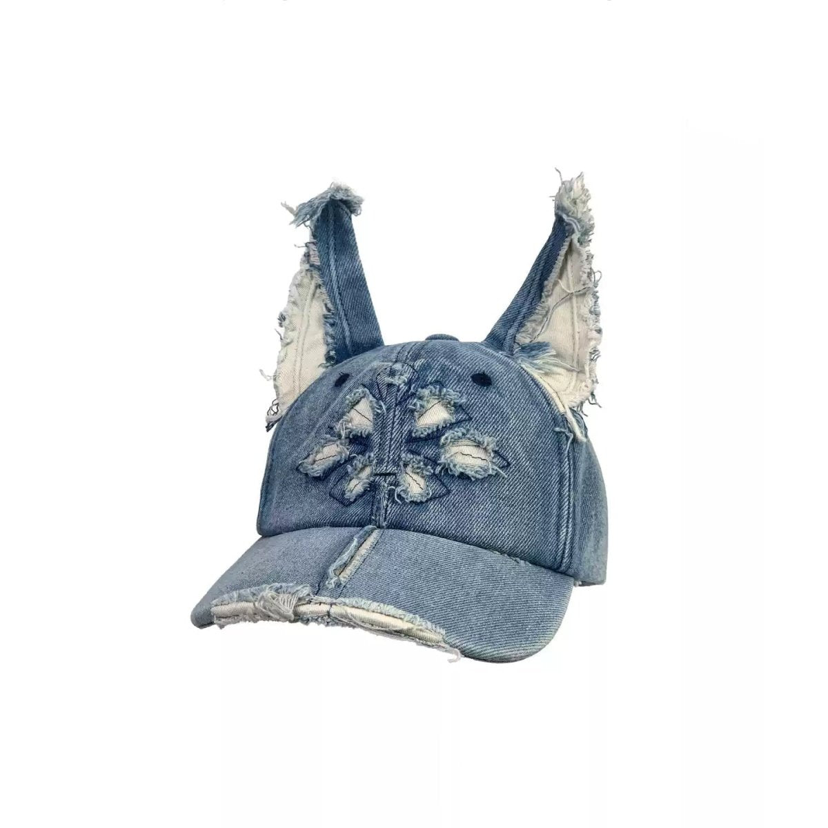 AKAK Rebel Cross Cat Ear Denim Hat Collection - AKAK BODYJEWELRY