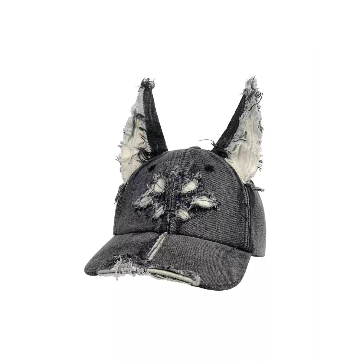 AKAK Rebel Cross Cat Ear Denim Hat Collection - AKAK BODYJEWELRY