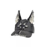AKAK Rebel Cross Cat Ear Denim Hat Collection - AKAK BODYJEWELRY