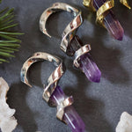 Amethyst helix Ear Weight 2Pcs - AKAK BODYJEWELRY - ear - tunnel