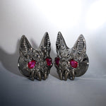 Bloody Bat Zircon Tungsten Steel Plug（2Pcs） - AKAK BODYJEWELRY - ear - tunnel