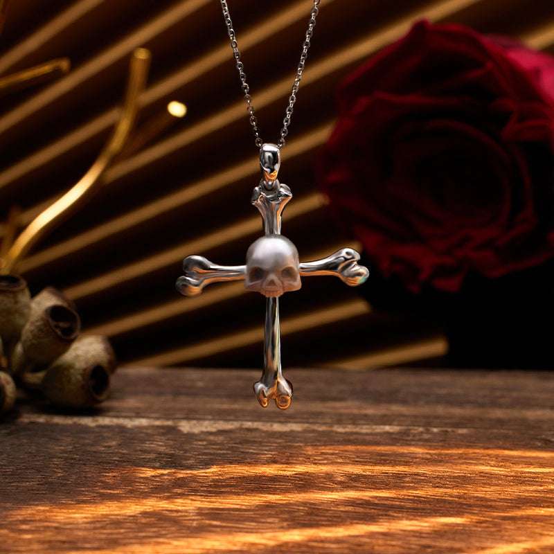 Bonecross S925 Necklace - AKAK BODYJEWELRY - ear - tunnel