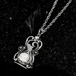 Destiny Rose Skull Necklace - AKAK BODYJEWELRY - ear - tunnel