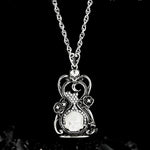 Destiny Rose Skull Necklace - AKAK BODYJEWELRY - ear - tunnel