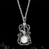 Destiny Rose Skull Necklace - AKAK BODYJEWELRY - ear - tunnel